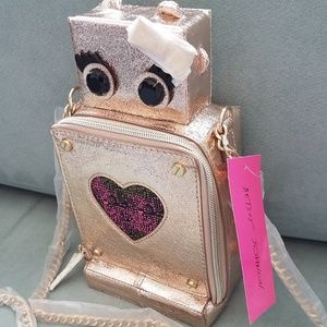 NWT | Betsey Johnson | Novelty Robot Love Purse